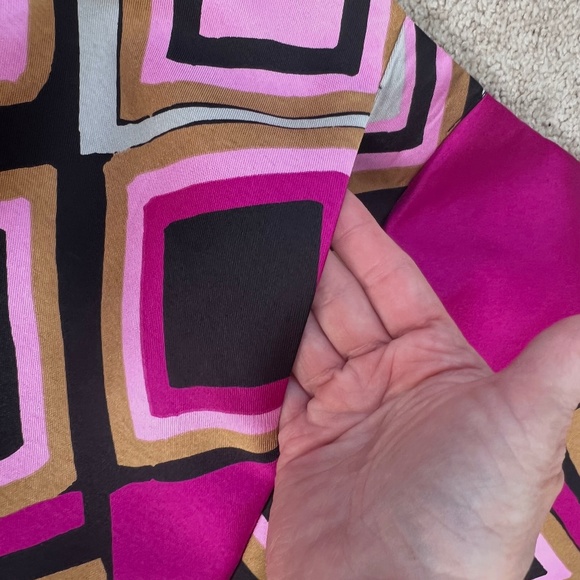 Lane Bryant women's fuchsia geometric diamond print skirt NWT size 26 - Picture 10 of 10